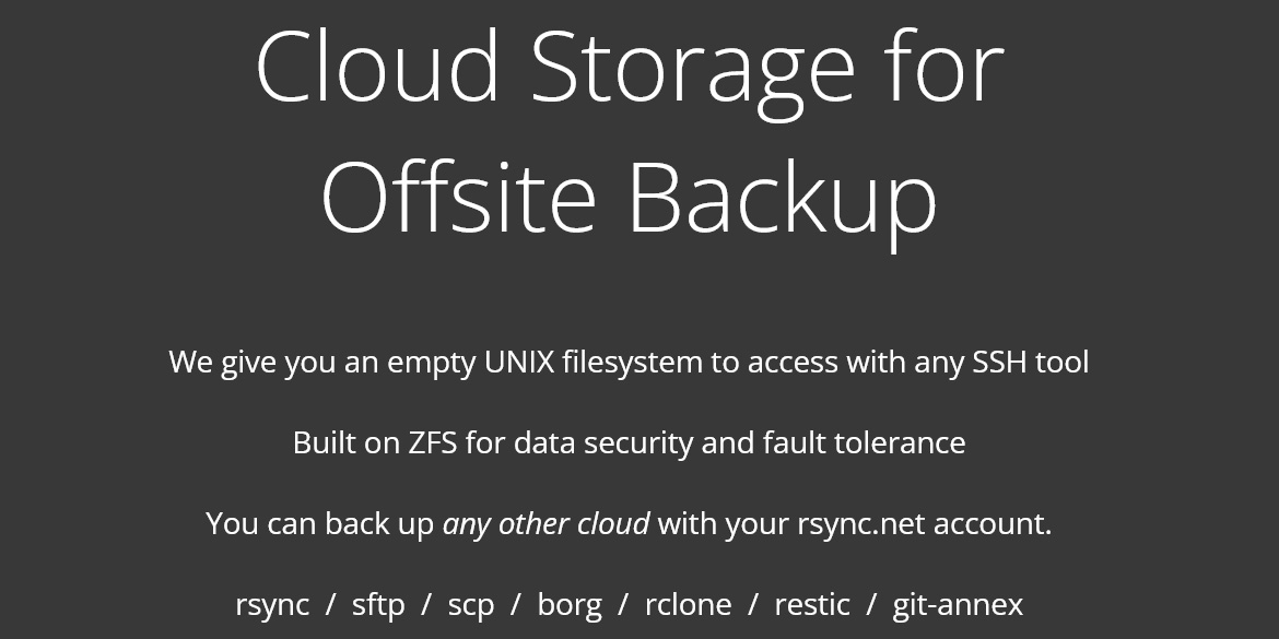 Rok zkušeností s rsync.net: spolehlivé cloudové úložiště pro naše terciální zálohy